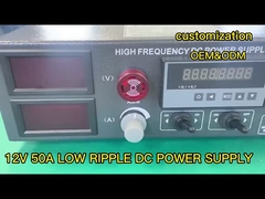12V 50V 600W Rectificador de revestimento entrada AC 110V Ondulação baixa de fase única