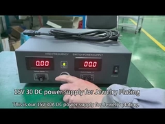 Fornecedor de energia de eletrólise 15v 30a Rectificador de revestimento de borracha de cobre de níquel de zinco