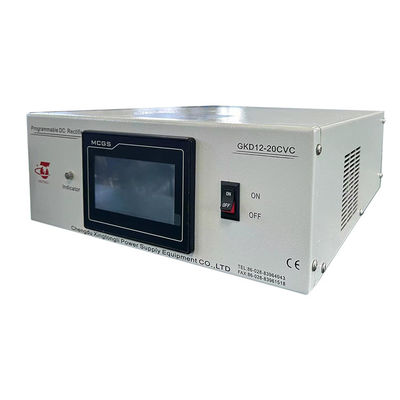Entrada AC 220V 1 Fase 12V 20A Rectificador de Revestimento de cobre com tela sensível ao toque RS-485 CC CV IGBT comutável