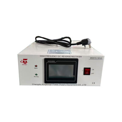 15V 10A Polaridade invertida Fornecimento de energia DC Ondulação baixa ≤ 1% com HMI Touch Screen RS485 Controle 220V Entrada de fase única